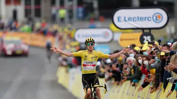 Tadej Pogacar gana la etapa 18 del Tour de Francia en la cumbre Luz Ardiden Tadej Pogacar gana la etapa 18 del Tour de Francia en la cumbre Luz Ardiden