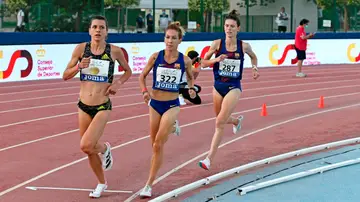 La atleta Irene Sánchez Escribano durante los pasados Campeonatos de España de Atletismo La atleta Irene Sánchez Escribano durante los pasados Campeonatos de España de Atletismo
