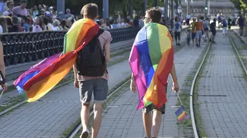 Participantes en la marcha del Orgullo celebrada el pasado 8 de julio en Budapest Participantes en la marcha del Orgullo celebrada el pasado 8 de julio en Budapest