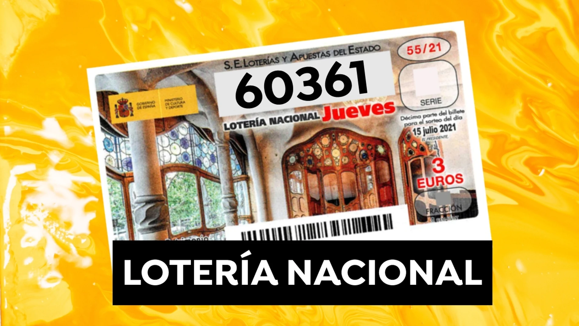 Resultado Lotería Nacional: Comprobar décimo del sorteo de hoy jueves 15 de julio