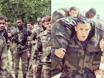Los jugadores del Angers de la Ligue 1 se someten a un entrenamiento militar para ponerse en forma en pretemporada Los jugadores del Angers de la Ligue 1 se someten a un entrenamiento militar para ponerse en forma en pretemporada