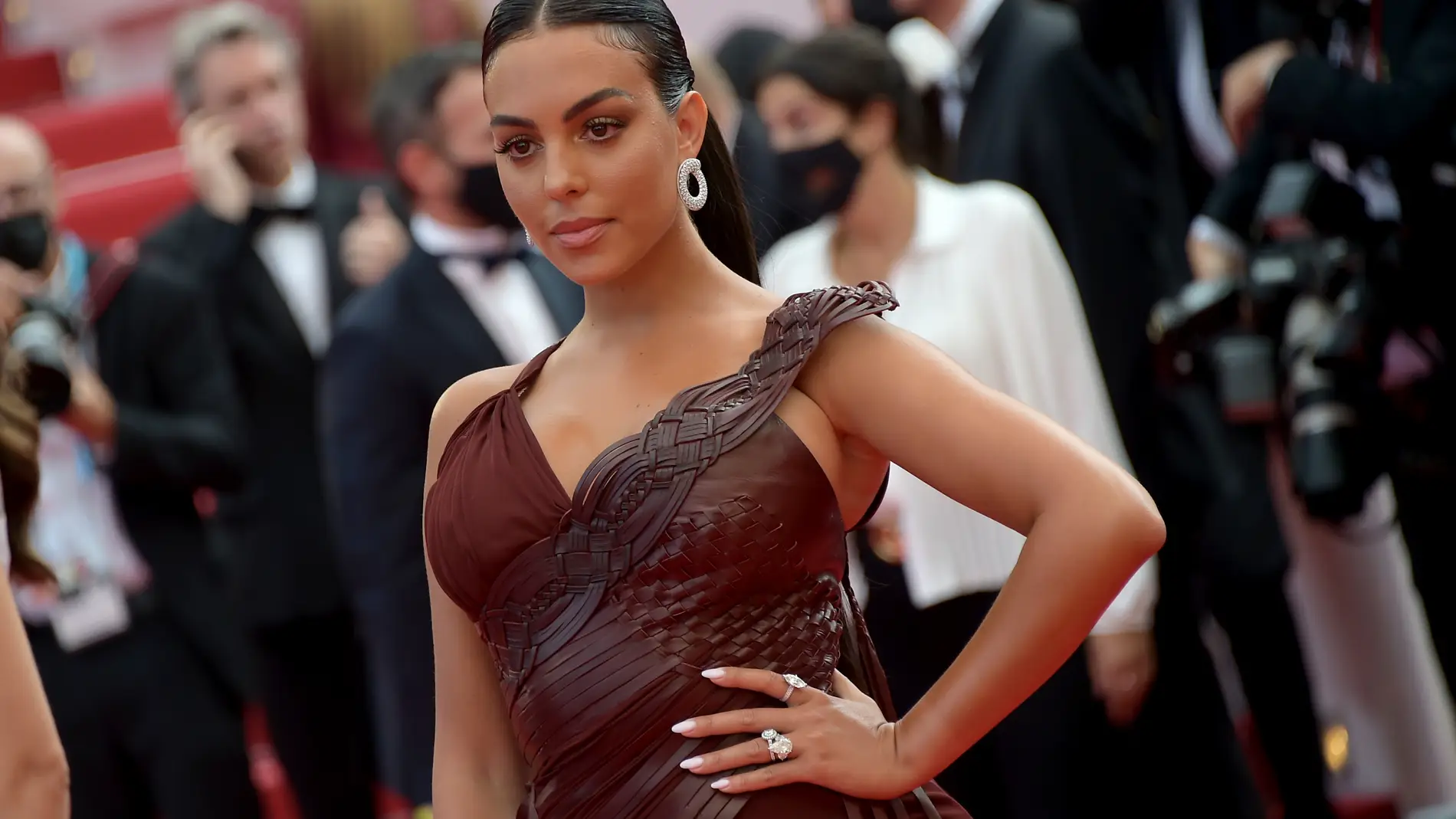 Georgina Rodríguez en el Festival de Cannes en su edición número 74