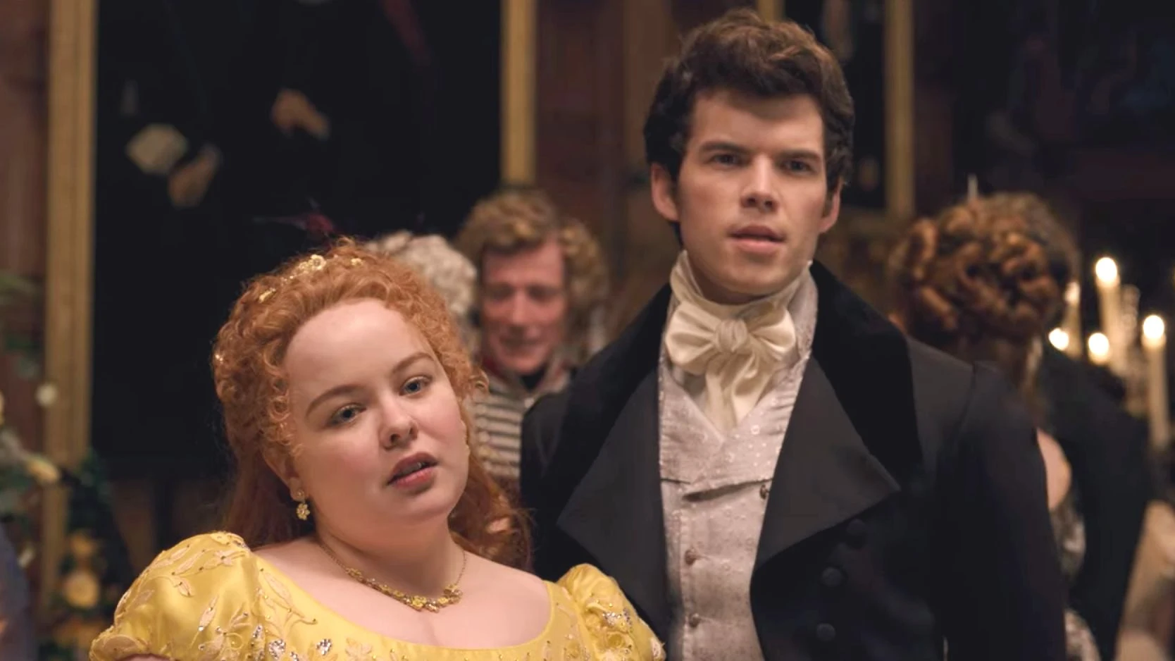 Nicola Coughlan y Luke Newton en 'Los Bridgerton' Nicola Coughlan y Luke Newton en 'Los Bridgerton'