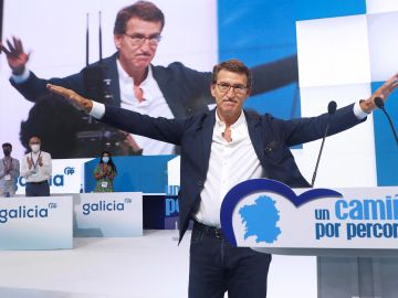 Alberto Núñez Feijóo, reelegido como líder del PP gallego