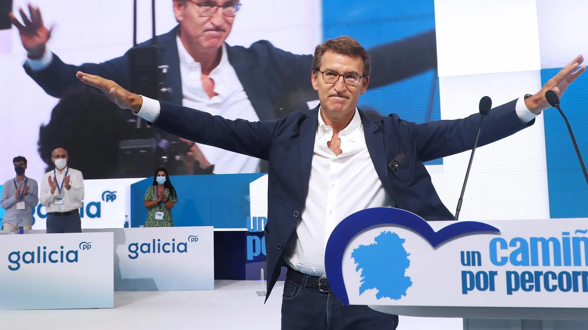 Alberto Núñez Feijóo, reelegido como líder del PP gallego Alberto Núñez Feijóo, reelegido como líder del PP gallego