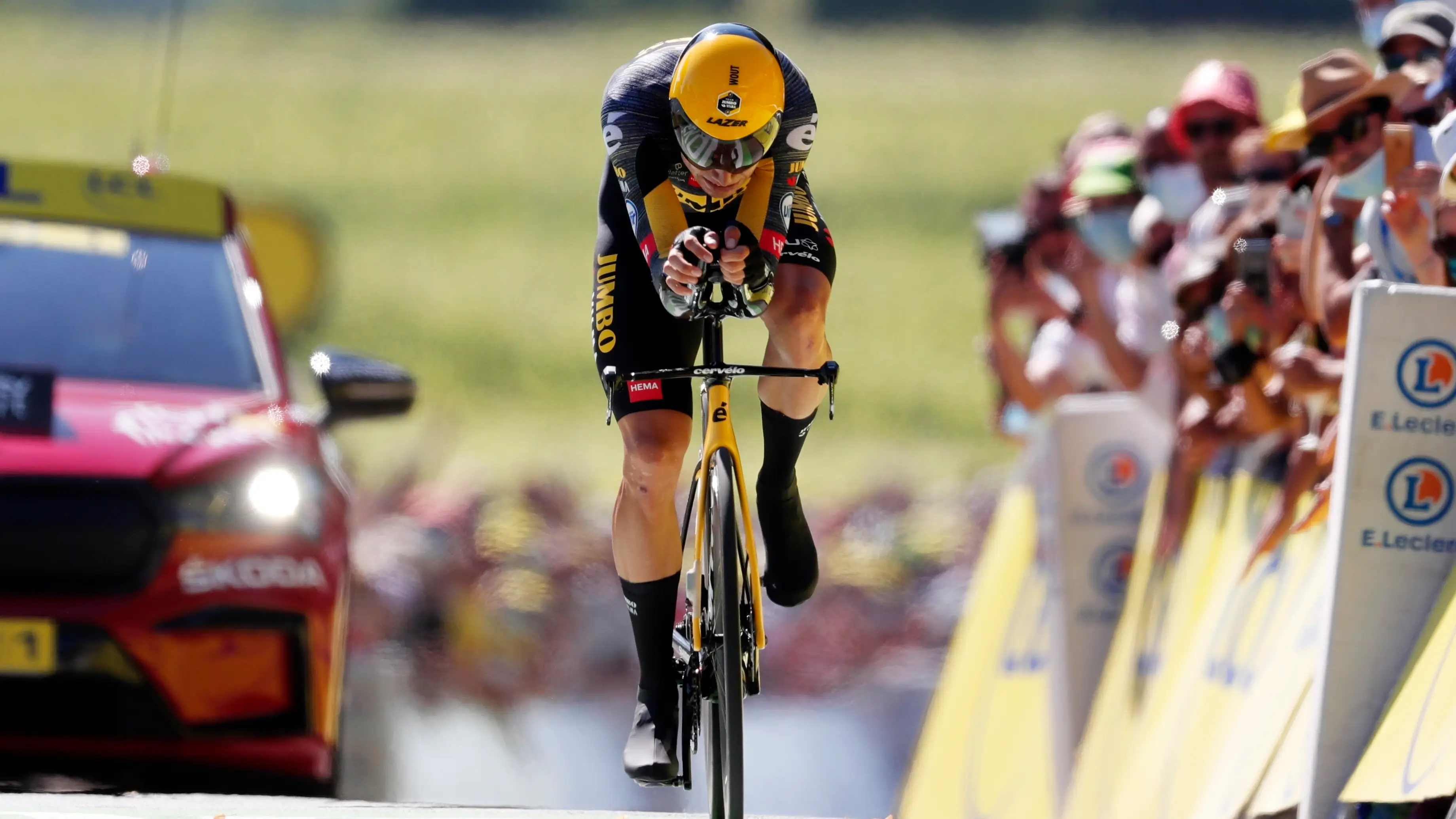Van Aert gana la &uacute;ltima contrarreloj y Pogacar es virtual campe&oacute;n del Tour de Francia