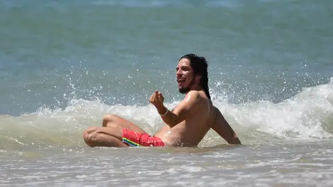 Kiki Morente se divierte en el agua Kiki Morente se divierte en el agua