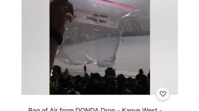 Un fan de Kanye West subasta una bolsa con aire de uno de sus conciertos 