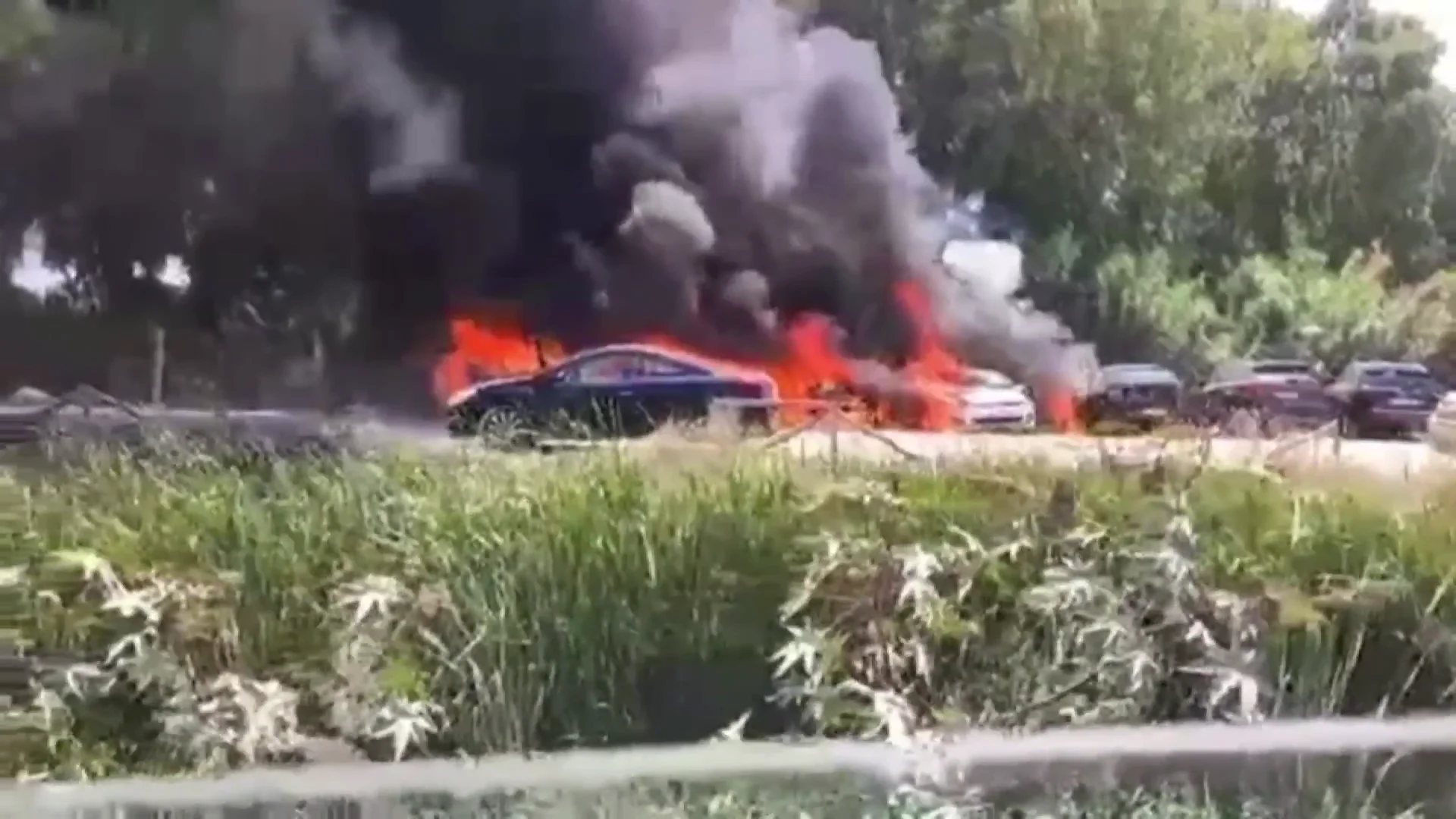 incendio chipiona coches incendio chipiona coches