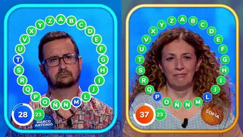 ¡Más tenso imposible! Sofía y Marco Antonio empatados a 23 aciertos en ‘El Rosco’ ¡Más tenso imposible! Sofía y Marco Antonio empatados a 23 aciertos en ‘El Rosco’