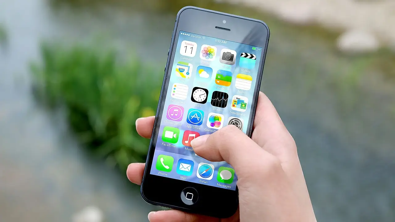 M&oacute;vil Iphone con aplicaciones