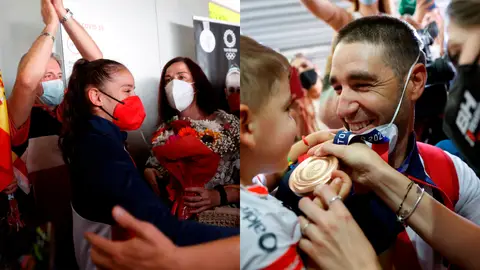 Recibimiento a Adriana Cerezo y David Valero Recibimiento a Adriana Cerezo y David Valero