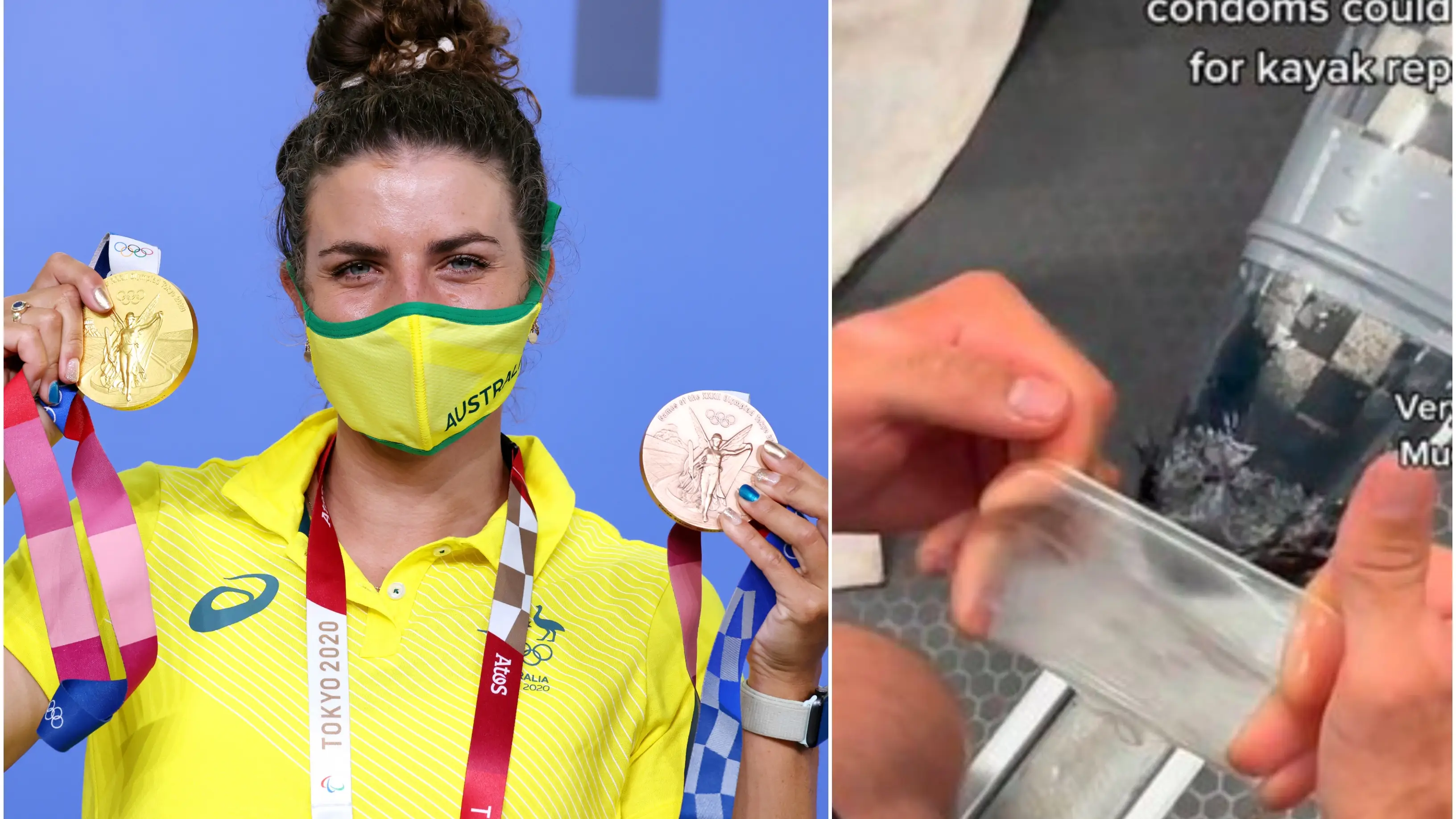 Jessica Fox logra el bronce olímpico tras reparar su kayak... ¡con un condón! Jessica Fox logra el bronce olímpico tras reparar su kayak... ¡con un condón!