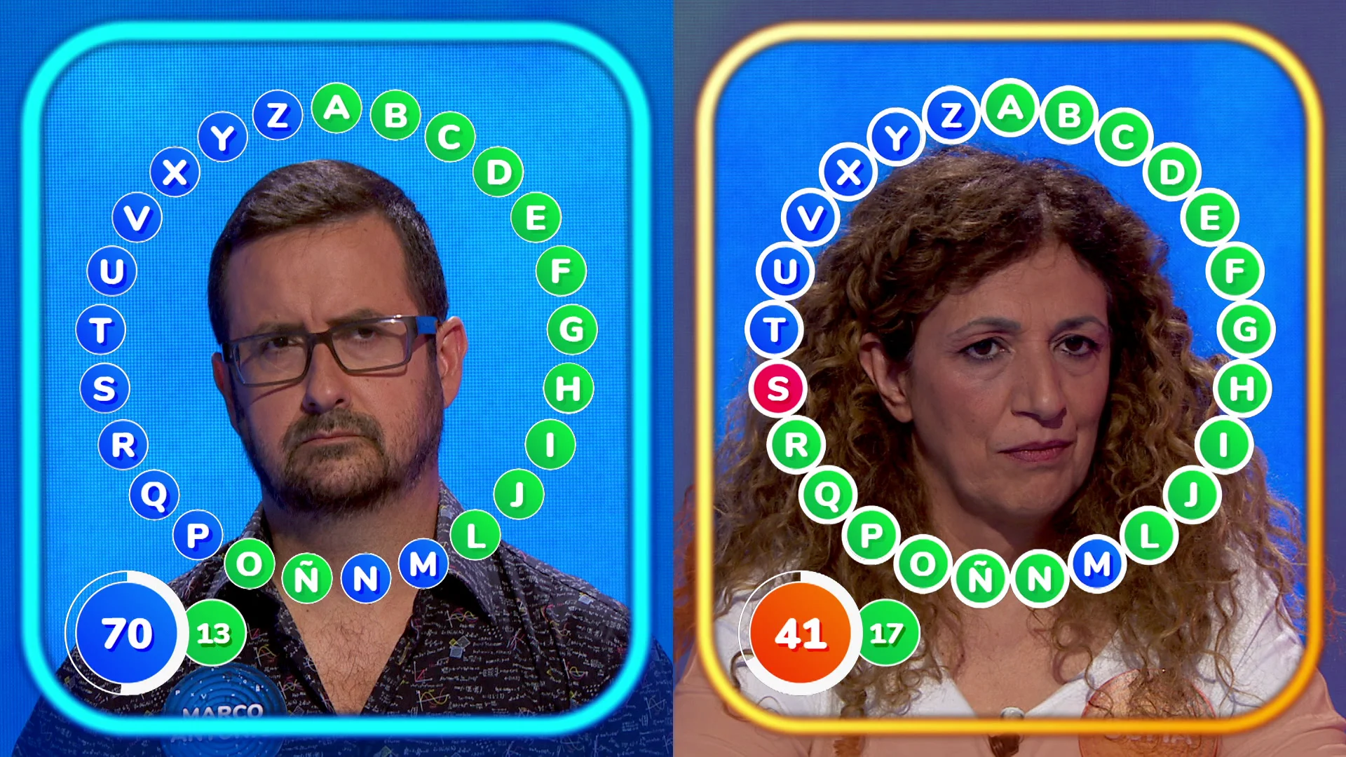 Marco Antonio no se la juega en ‘El Rosco’ y manda a Sofía a la ‘Silla Azul’ Marco Antonio no se la juega en ‘El Rosco’ y manda a Sofía a la ‘Silla Azul’