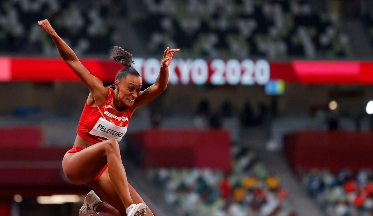 La española Ana Peleteiro, en acción en los JJOO de Tokio 2020