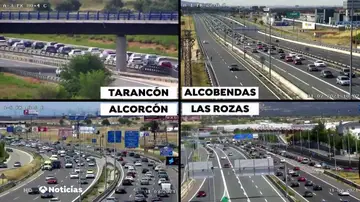 Accidentes en Madrid, Cuenca y Barcelona colapsan la segunda jornada de la operación salida Accidentes en Madrid, Cuenca y Barcelona colapsan la segunda jornada de la operación salida
