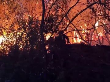 Declarado un incendio forestal junto al embalse de San Juan en Madrid
