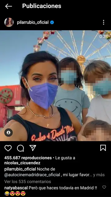 Pilar Rubio y sus hijos en el Autocine de Madrid Pilar Rubio y sus hijos en el Autocine de Madrid