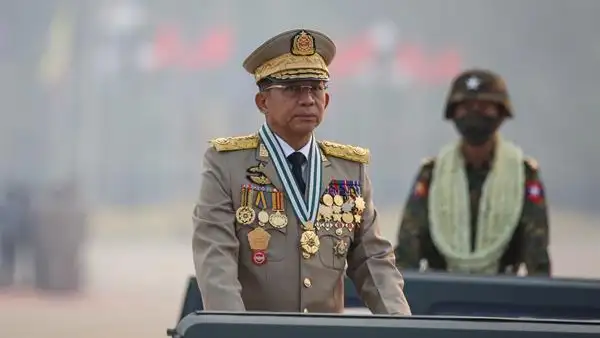 El líder de la junta militar birmana, Min Aung Hlaing El líder de la junta militar birmana, Min Aung Hlaing