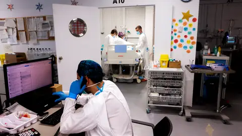 Personal sanitario del Hospital Parc Taulí de Sabadell, en Barcelona Personal sanitario del Hospital Parc Taulí de Sabadell, en Barcelona