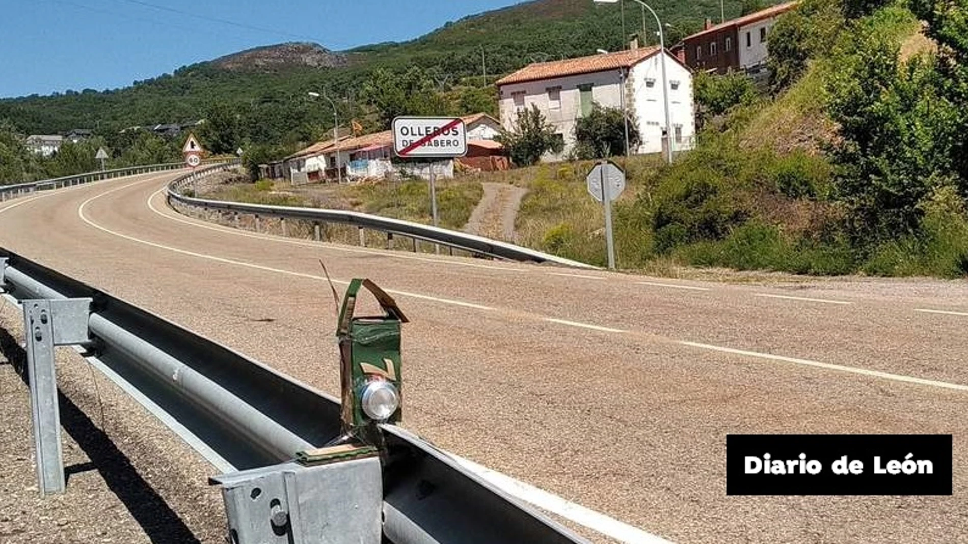 Olleros de Sabero, el pueblo de León que instala un "radar casero" en la carretera