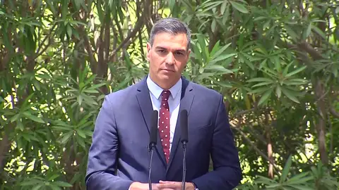 Comparecencia de Pedro Sánchez tras su encuentro con el Rey Felipe VI en Marivent, vídeo íntegro Comparecencia de Pedro Sánchez tras su encuentro con el Rey Felipe VI en Marivent, vídeo íntegro