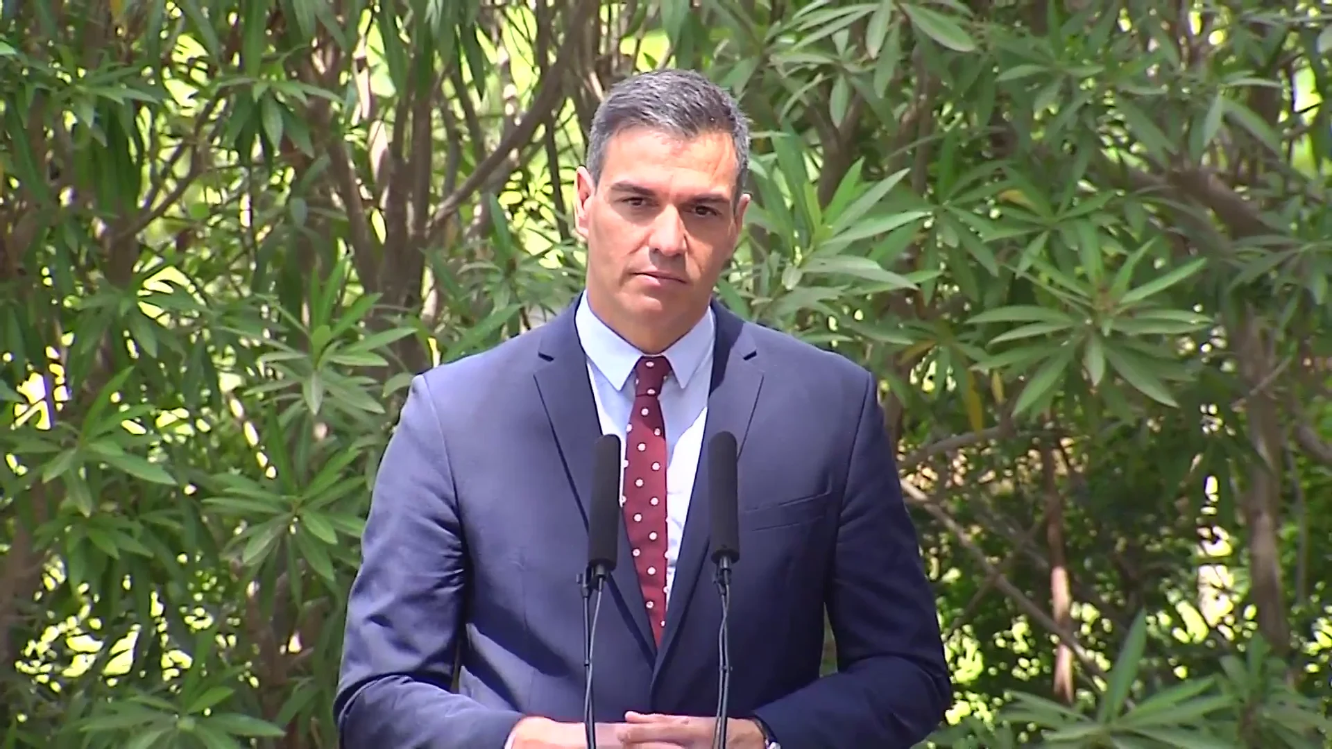 Comparecencia de Pedro Sánchez tras su encuentro con el Rey Felipe VI en Marivent, vídeo íntegro Comparecencia de Pedro Sánchez tras su encuentro con el Rey Felipe VI en Marivent, vídeo íntegro