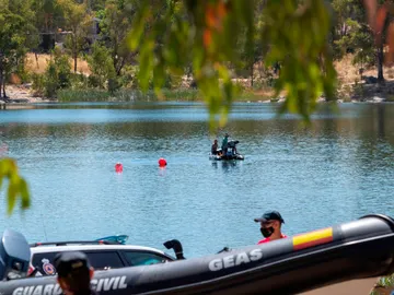 Parte del dispositivo de búsqueda del hombre ahogado en el pantano de Proserpina, en Mérida Parte del dispositivo de búsqueda del hombre ahogado en el pantano de Proserpina, en Mérida