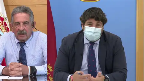 Fernando López Miras desmiente a Revilla. Fernando López Miras desmiente a Revilla.