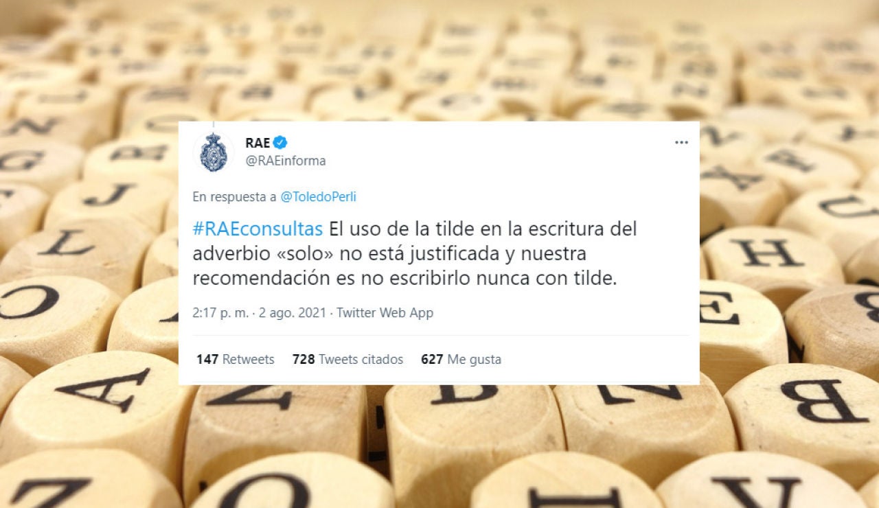 ¿Se escribe el adverbio "solo" con tilde?