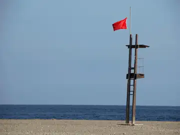 Una playa del Mar Menor Una playa del Mar Menor