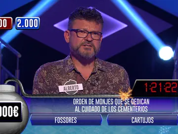 Alberto roza la perfección para ayudar a su equipo a llegar a la final de ‘¡Boom!’ Alberto roza la perfección para ayudar a su equipo a llegar a la final de ‘¡Boom!’
