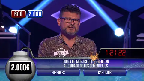 Alberto roza la perfección para ayudar a su equipo a llegar a la final de ‘¡Boom!’ Alberto roza la perfección para ayudar a su equipo a llegar a la final de ‘¡Boom!’