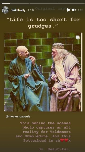 Blake Livey sube esta foto de Voldemort y Dumbledore 