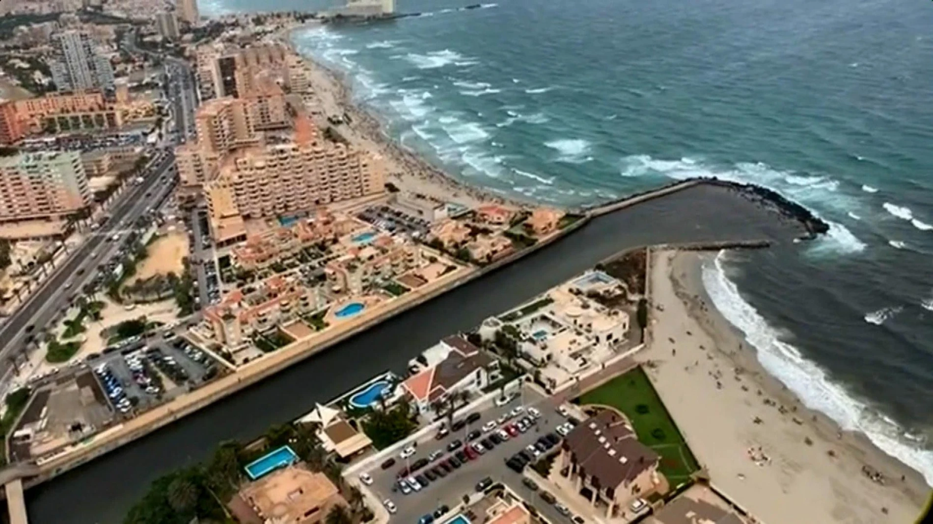 Vista aérea del Mar Menor