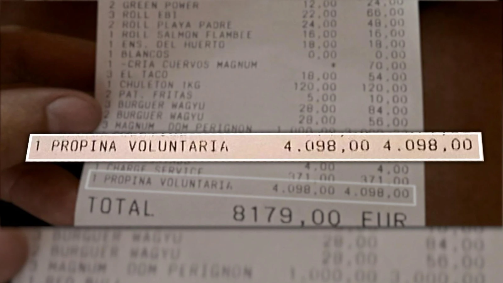 Un comensal deja más de 4.000 euros de propina en un restaurante de Marbella Un comensal deja más de 4.000 euros de propina en un restaurante de Marbella