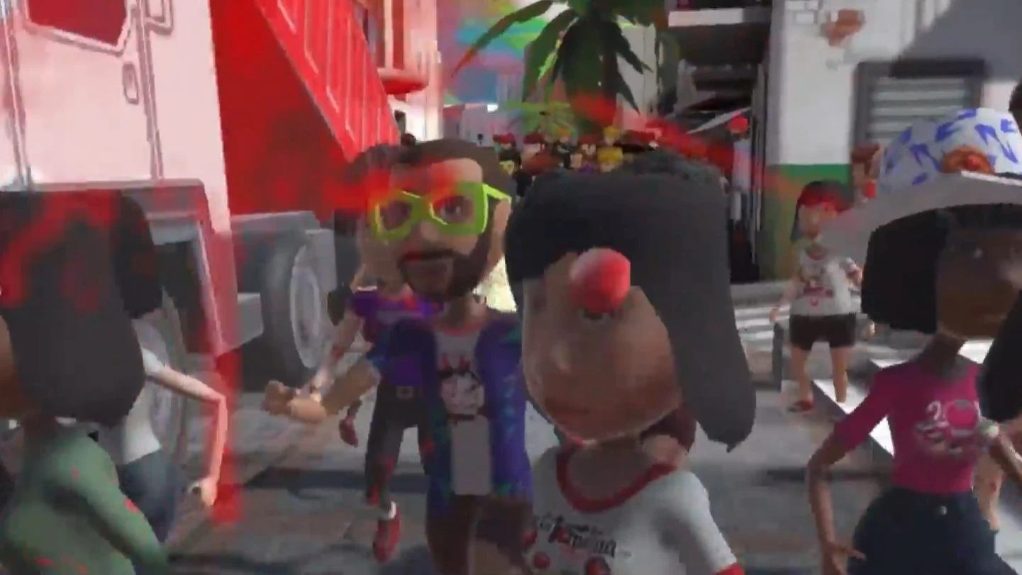 Tomatina de Buñol en realidad virtual. Tomatina de Buñol en realidad virtual.