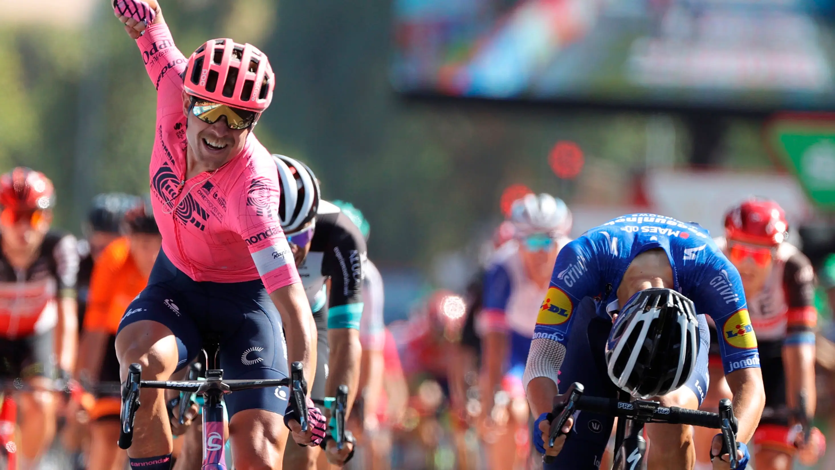 Cort Nielsen gana al sprint la 12º etapa en un día tranquilo para el grupo de favoritos Cort Nielsen gana al sprint la 12º etapa en un día tranquilo para el grupo de favoritos