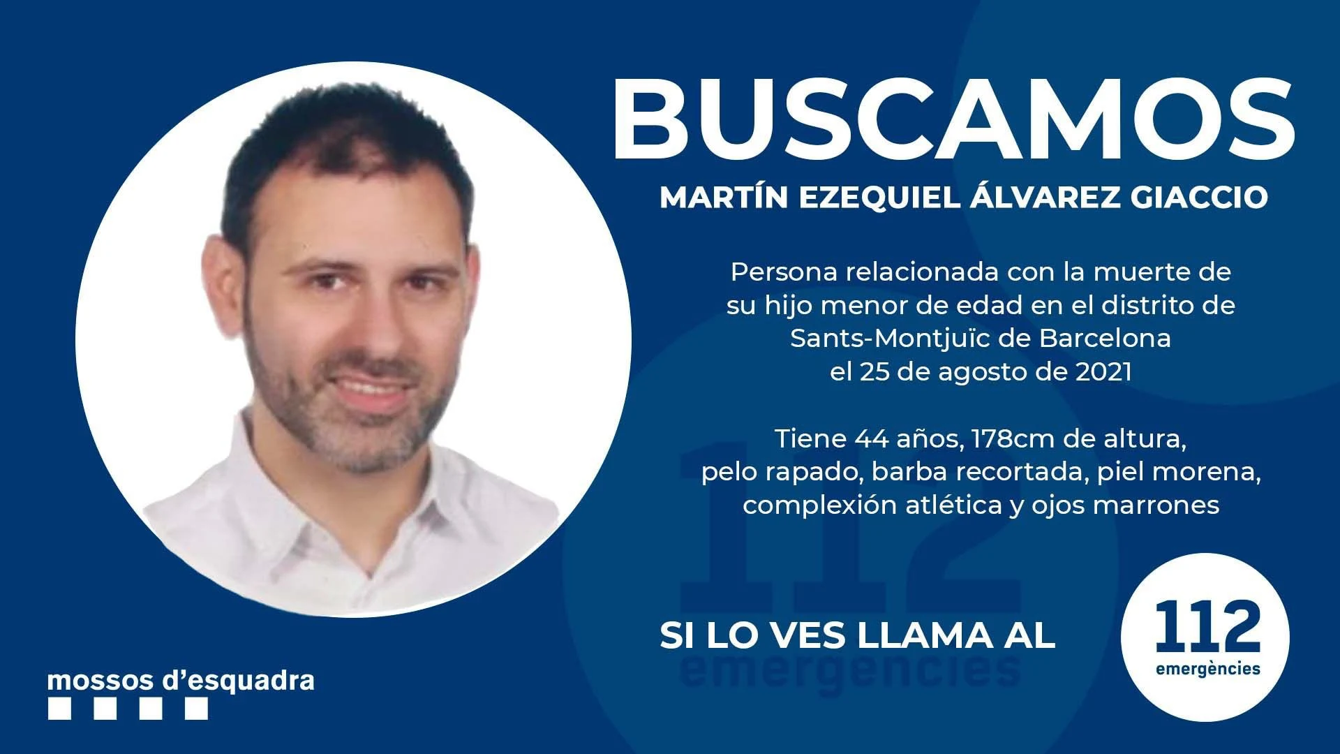 Se busca al padre que, presuntamente, mató a su hijo en un hotel de Barcelona Se busca al padre que, presuntamente, mató a su hijo en un hotel de Barcelona