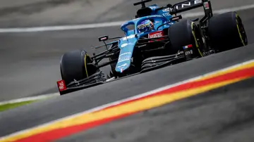 Fernando Alonso y su Alpine Fernando Alonso y su Alpine