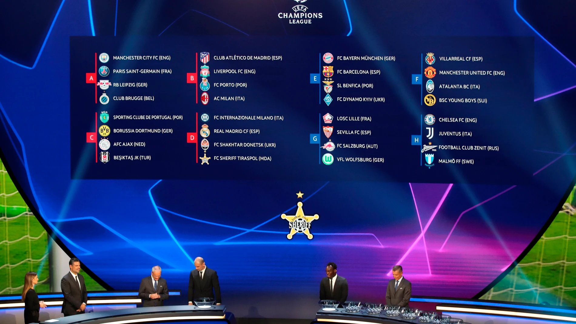 Calendario de los partidos de fase de de la Champions League 2021/22