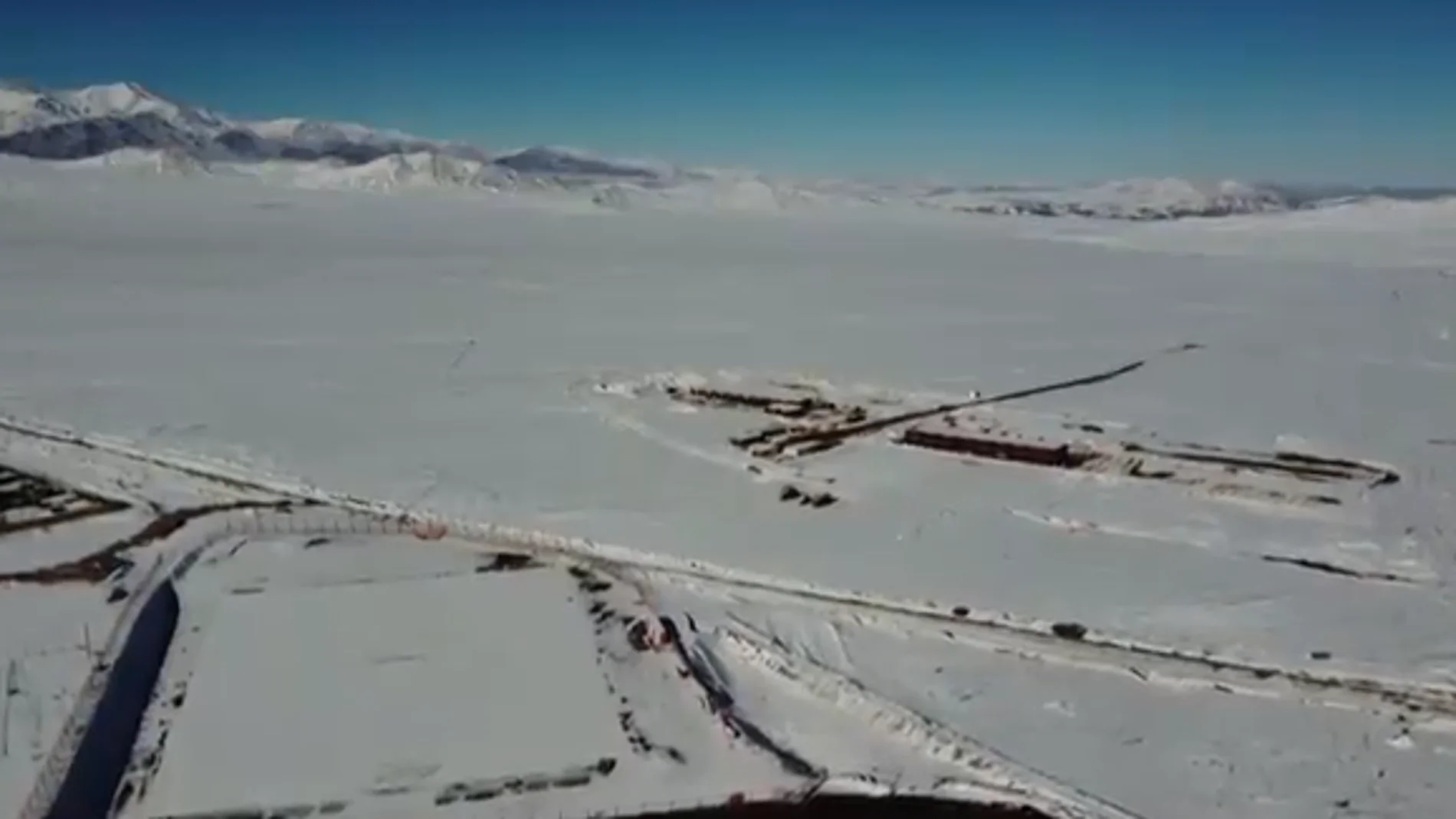 Nevada histórica en el lugar más seco del mundo, el desierto de Atacama (Chile)