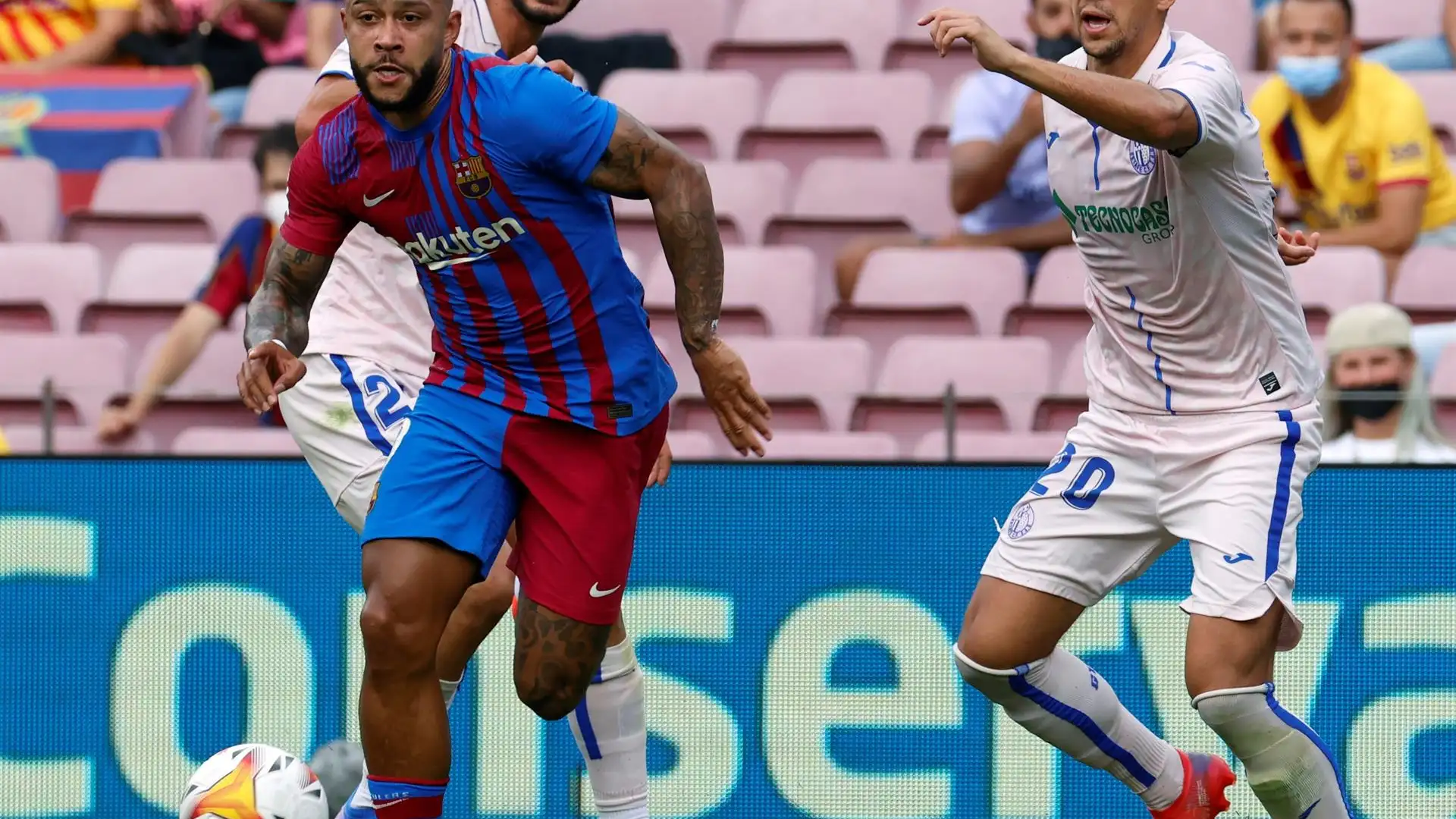 Depay contra el Getafe Depay contra el Getafe