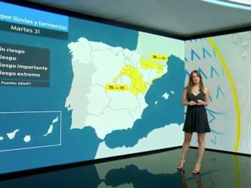 La previsión del tiempo con Mercedes Martin en Antena 3 Noticias