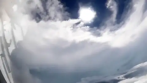 Foto de archivo de un ciclón Foto de archivo de un ciclón