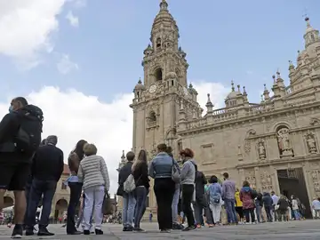Los turistas en los albergues del Camino de Santiago se multiplican por 50 gracias al año jacobeo Los turistas en los albergues del Camino de Santiago se multiplican por 50 gracias al año jacobeo