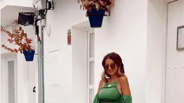 Vestido verde viral de Zara 