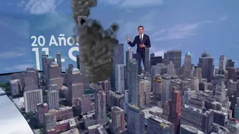 Matías Prats revive en directo los atentados del 11-S en el mismo momento y lugar 20 años después Matías Prats revive en directo los atentados del 11-S en el mismo momento y lugar 20 años después