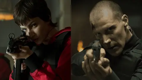 Tokio y Gandía en 'La Casa de Papel' Tokio y Gandía en 'La Casa de Papel'