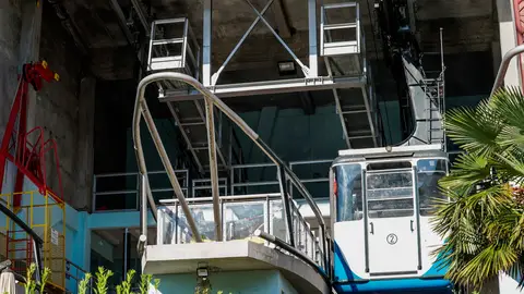 Cabina que cayó al vacío Cabina que cayó al vacío
